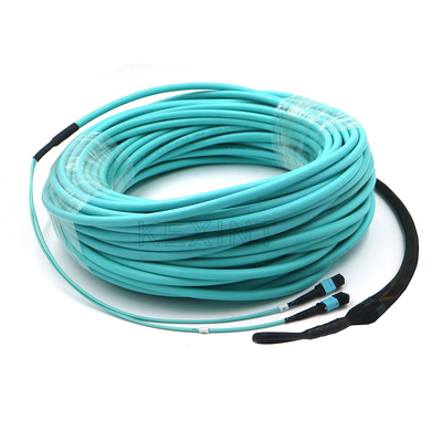 12 rdzeni 24 rdzeni Niebieski kabel światłowodowy OM3 z zewnętrzną osłoną LSZH z PVC