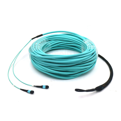 12 rdzeni 24 rdzeni Niebieski kabel światłowodowy OM3 z zewnętrzną osłoną LSZH z PVC