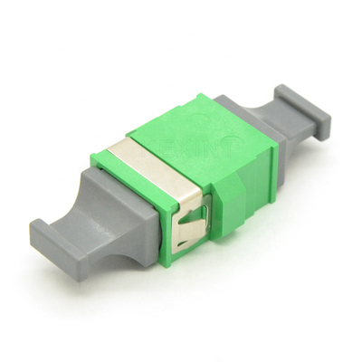 Jednomodowe zielone małe adaptery światłowodowe MPO do APC bez kołnierza