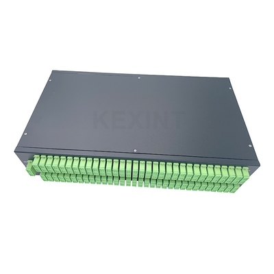 KEXINT 2 szt. 1X64 SC APC światłowodowy rozdzielacz PLC 2U ODF 19-calowy stojak światłowodowy panel krosowy