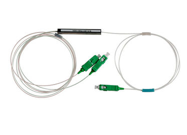 Rozdzielacz światłowodowy PLC SM SC APC, rozdzielacz optyczny 1x2 7.2db, strata wtrąceniowa