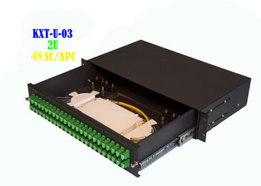 Sieć 2U 48-rdzeniowy panel światłowodowy do montażu w szafie światłowodowej typu pull ręczny 482mmx240mm