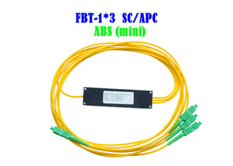 Mała sieć Optyczne złącze światłowodowe WDM 1 × 3 SC APC ABS Wysoka niezawodność