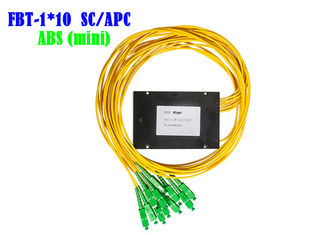 CCTV Telecom FBT 1×10 Rozgałęźnik optyczny WDM SC/APC 1310 1550 Rozgałęźnik 50/50 ABS 1*10