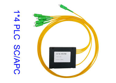 Rozdzielacz światłowodowy PLC 1x4, rozdzielacz PLC FTTH ABS 3.0 1260nm do 1650nm Długość fali