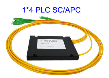 Rozdzielacz światłowodowy PLC 1x4, rozdzielacz PLC FTTH ABS 3.0 1260nm do 1650nm Długość fali