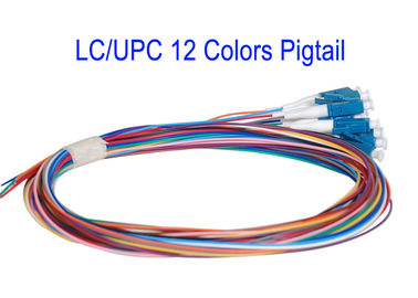 LC / UPC 12 kolorów rdzenia SM Patch Cord Kable światłowodowe G652D G657A1 G657A2 1m 1,5m