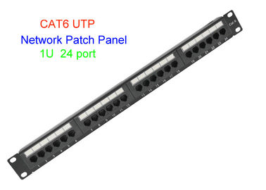 1U 19-calowy miedziany kabel sieciowy UTP 2U CAT5E CAT6 24 48-portowy panel krosowy sieci RJ45