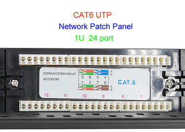 1U 19-calowy miedziany kabel sieciowy UTP 2U CAT5E CAT6 24 48-portowy panel krosowy sieci RJ45