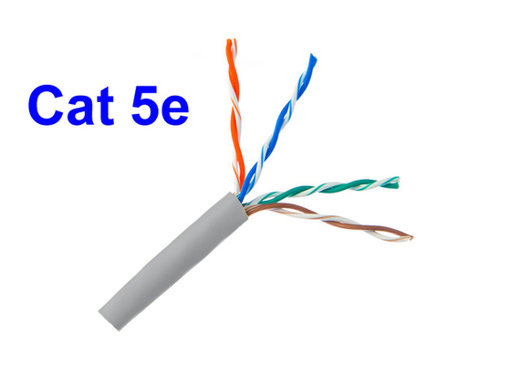 Kabel sieciowy Cat5E UTP Miedziany przewód sieciowy 24 AWG 0,505 mm Ochrona środowiska