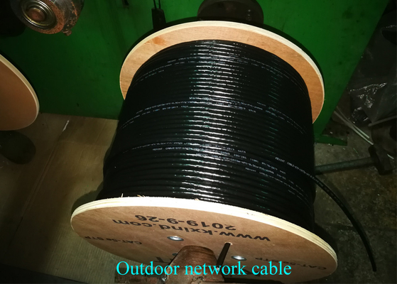 CAT6 UTP 2-rdzeniowy kabel sieciowy światłowodowy G657A2 Fotoelektryczny kompozytowy zasilacz zwrotny POE
