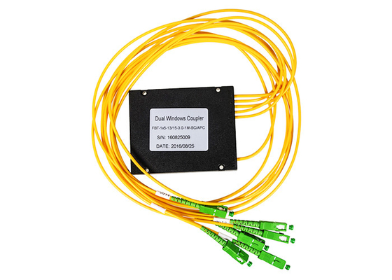 FBT 1 × 5 CCTV Telecom Fiber Opticl Splitter WDM 1310 1550 50/50 Złącze SC / APC