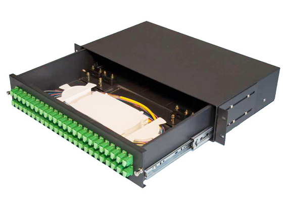 Sieć 2U 48-rdzeniowy panel światłowodowy do montażu w szafie światłowodowej typu pull ręczny 482mmx240mm