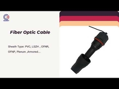 Outdoor Waterproof  Fiber Optical Patch Cord FTTA Full AXS To LC Duplex Jumper Type