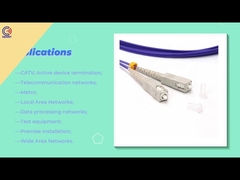 KEXINT Customizable MM OM2 Purple Color 50/125 2.0mm 3m LSZH SC-LC Duplex Fiber Optic Patch Cord