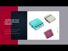 Adapter światłowodowy o doskonałej wydajności 4 rdzeń komunikacyjny LC System FTTH niebieski