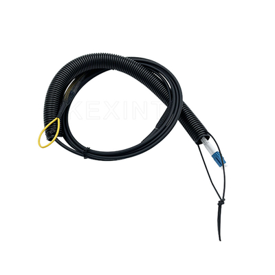 KEXINT FTTH Spiralny opancerzony kabel optyczny 2 rdzenie 5,0 mm z rurą falistą