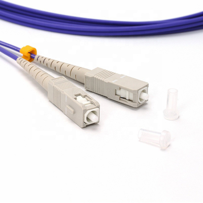 Konfigurowalny kabel światłowodowy FTTH Duplex MM OM2 SC LC 50/125 2,0 mm 3 m LSZH Fioletowy