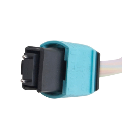 FTTH wielomodowy kabel światłowodowy MTP LC tuleja światłowodowa OM3 OM4 12 włókien 0,7 mm 0,5 m
