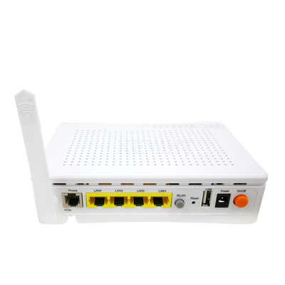 KEXINT Wifi 4GE 2 POTS GEPON ONU Router biały angielski oprogramowanie sieć 1 port SC UPC PON