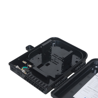 KEXINT FTTH Światłowodowa skrzynka rozdzielcza Zewnętrzna 16-rdzeniowa PC ABS Czarna