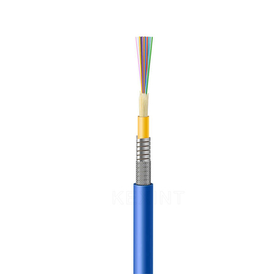 KEXINT FTTH GJSFJV Wewnętrzny wiązany wielordzeniowy kabel światłowodowy opancerzony taśmą stalową