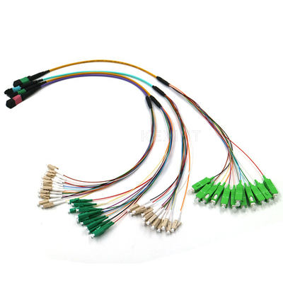 FTTH Trunk LSZH G657A Patchcord światłowodowy OM3 OM4 MPO MTP do LC