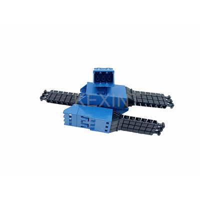KEXINT ELiMENT MDC 3 Port Adapter Single Mode Błękitny z 3 wtyczkami do pyłu