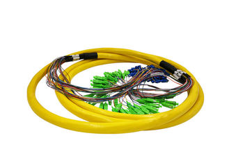 96 rdzeni 72 rdzenie Światłowodowy kabel krosowy Pojedynczy wielomodowy SC / APC LSZH