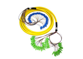 96 rdzeni 72 rdzenie Światłowodowy kabel krosowy Pojedynczy wielomodowy SC / APC LSZH