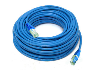 CAT6 RJ45 Miedziany kabel LAN Zworka FTP SFTP 4 × 7 * 0,16 Cu 5,2 mm 24awg 20 m Skok sieciowy