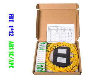 Łącznik światłowodowy FBT 1 × 12 WDM SC APC 1310 1550 Rozdzielacz 50/50 ABS 1 * 12