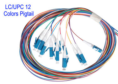 LC / UPC 12 kolorów rdzenia SM Patch Cord Kable światłowodowe G652D G657A1 G657A2 1m 1,5m