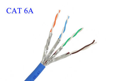 Szybki miedziany kabel światłowodowy Wspólny komputer Cat6A FTP UTP STP 4 pary 0,565 LSZH