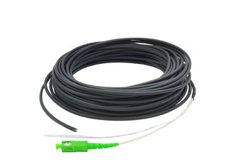 Czarny kabel światłowodowy 4.0 FTTH Drop Patch ze złączem 2.0 SC / APC