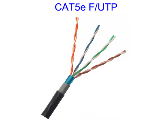 Zewnętrzna dwuwarstwowa osłona Cat5e F/UTP miedziany przewód sieciowy 24 AWG Pass Fluke 100m Test Mouse Proof