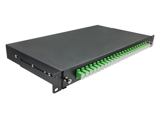 24-portowy panel światłowodowy SC / APC ODF Rack 1U 19-calowy standardowy typ ramy Pull - Out