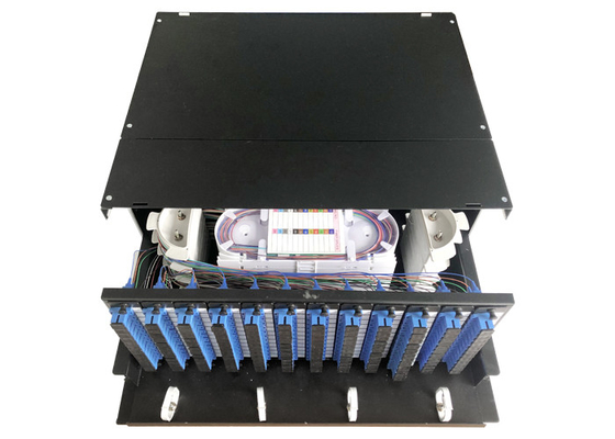 Optyczny panel krosowy ODF 144FO SC / UPC 4U z 12 kasetami