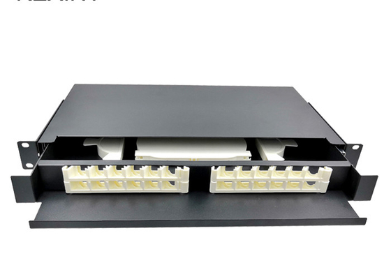 Sieć Patch Panel światłowodowy 1U 24 porty Typ szuflady Terminal do montażu w szafie